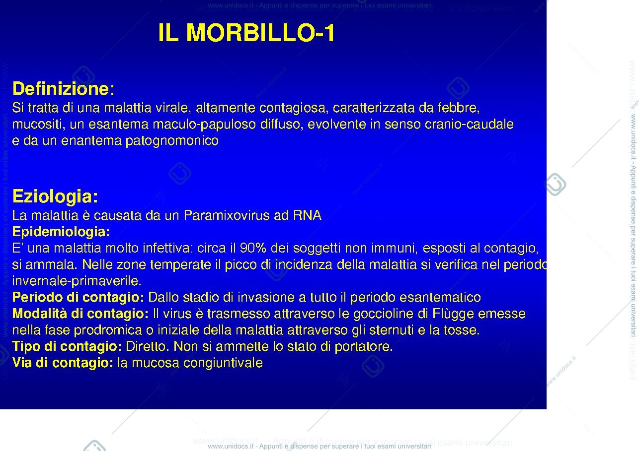 Anteprima pagina 1 — Malattie infettive