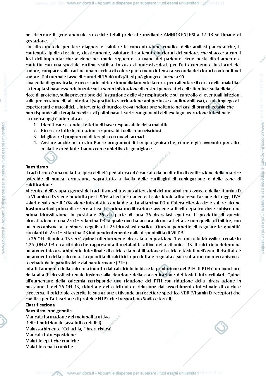 Anteprima pagina 2 — Appunti pediatria