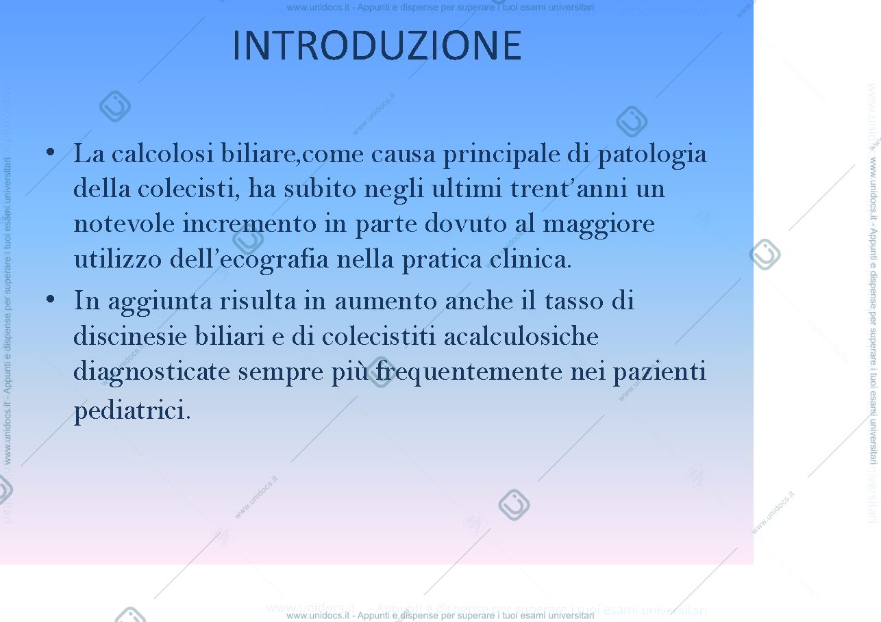 Anteprima pagina 2 — Colecistectomia in età pediatrica