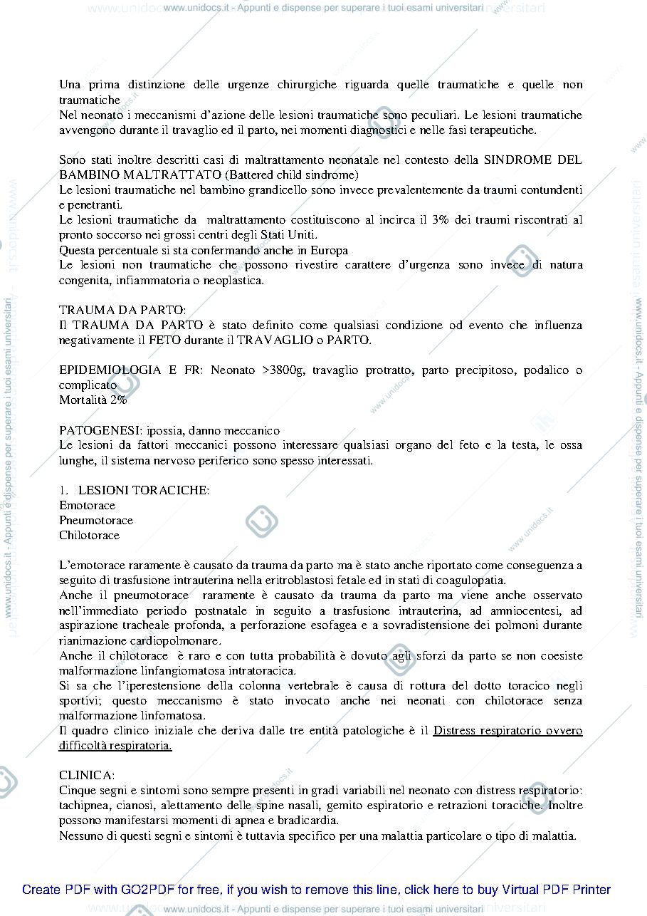 Anteprima pagina 1 — URGENZE CHIRURGICHE IN ETA' PEDIATRICA
