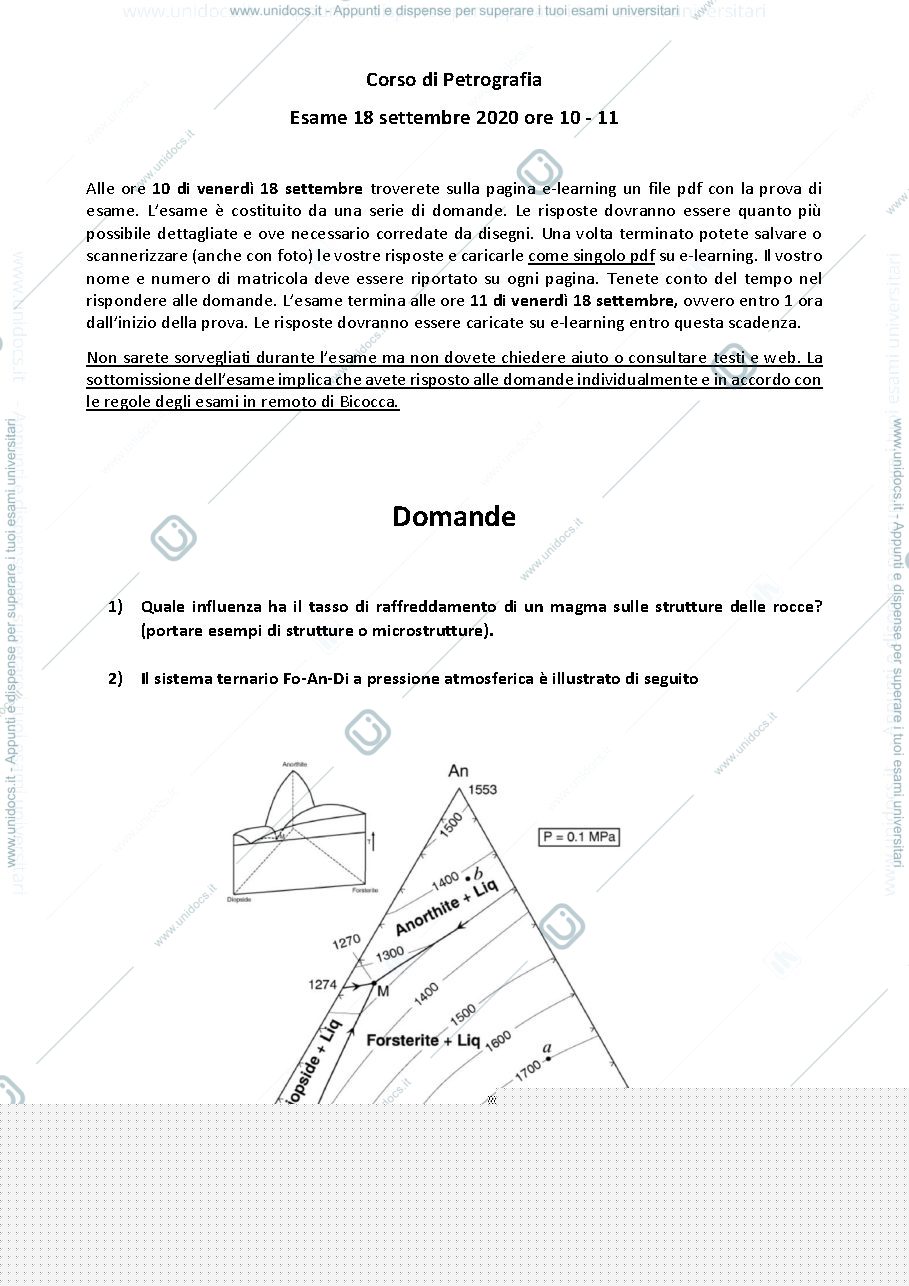 Anteprima pagina 1 — tema d'esame
