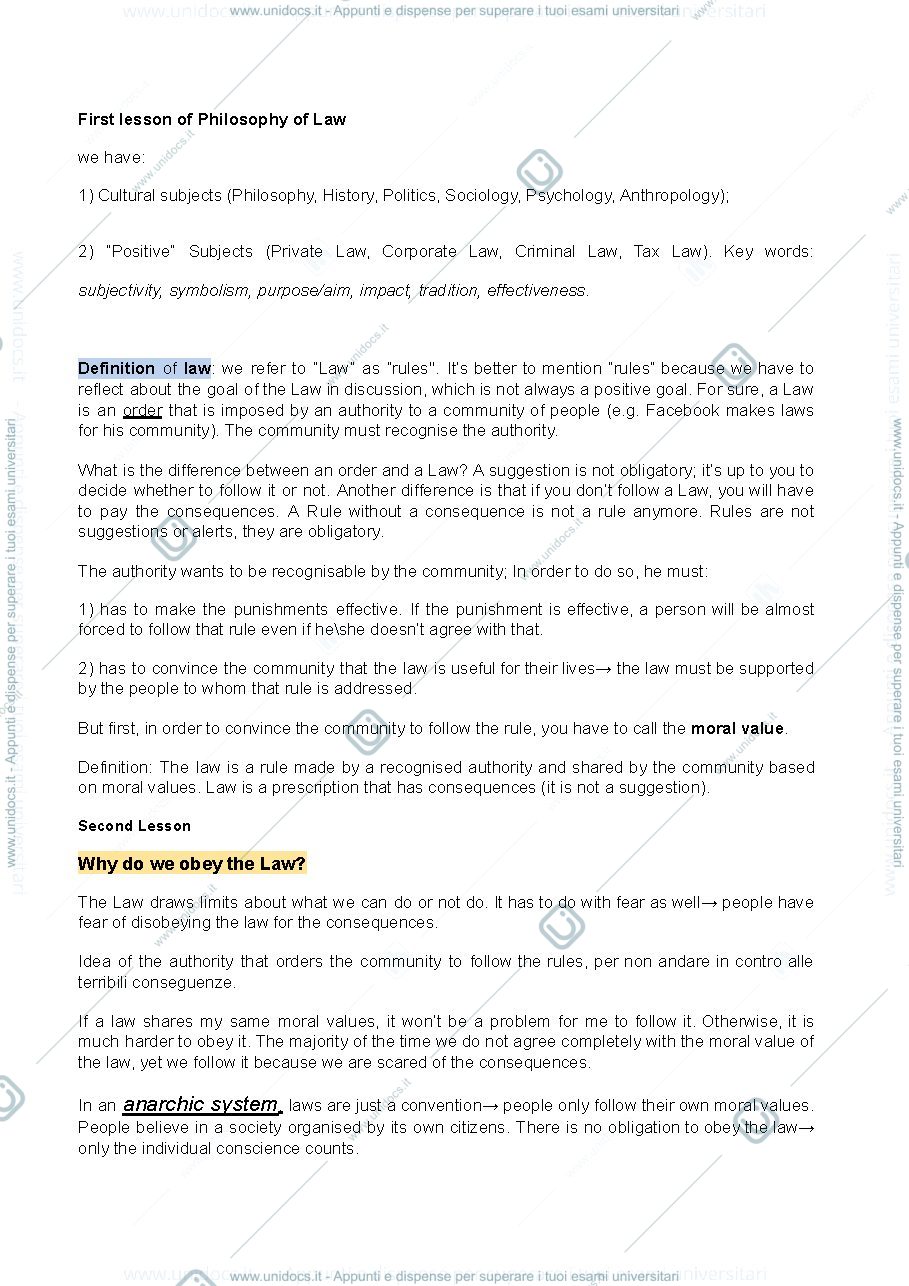 Anteprima pagina 1 — philosophy of law