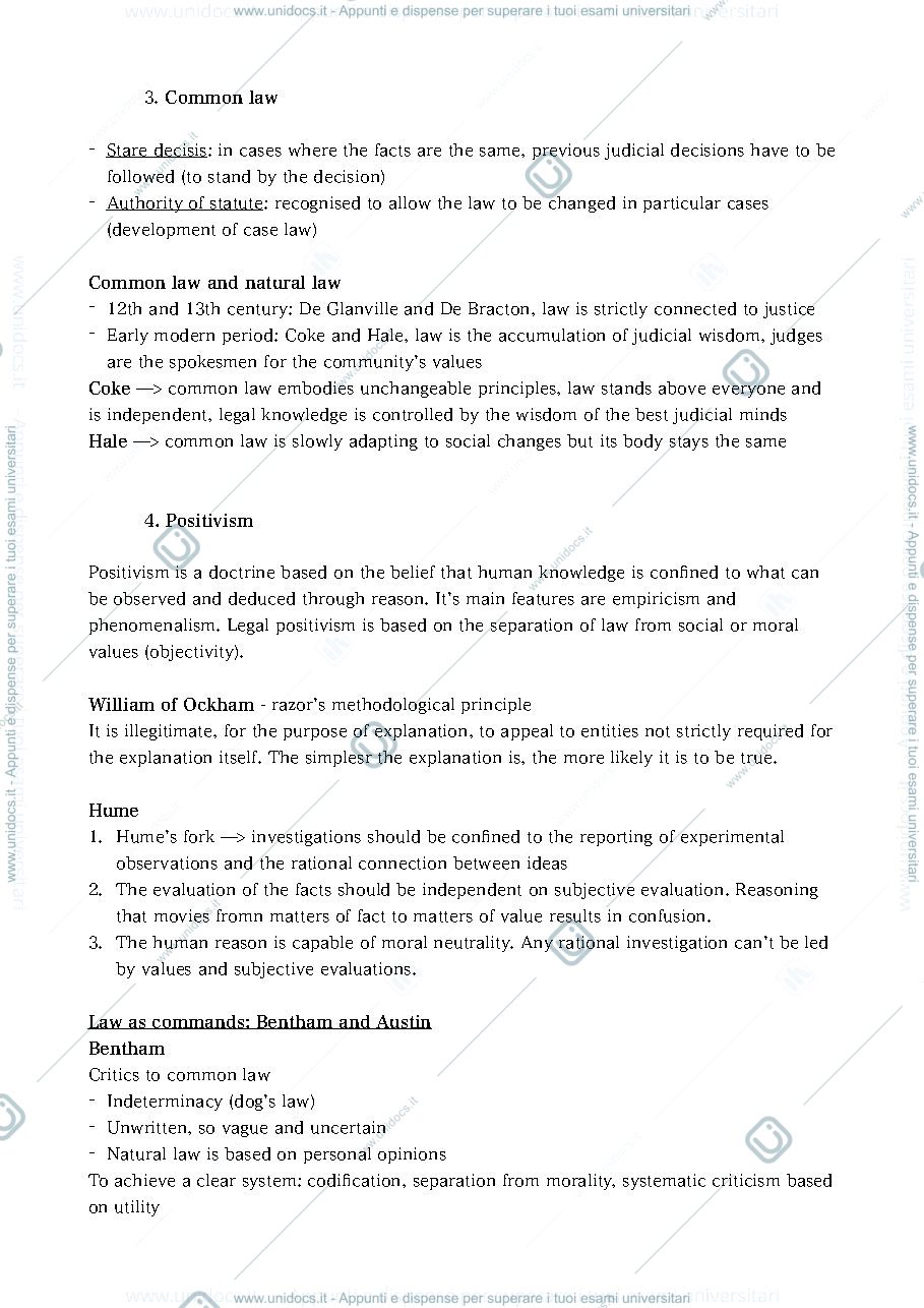 Anteprima pagina 3 — 1st pre-exam philosophy of law (appunti)