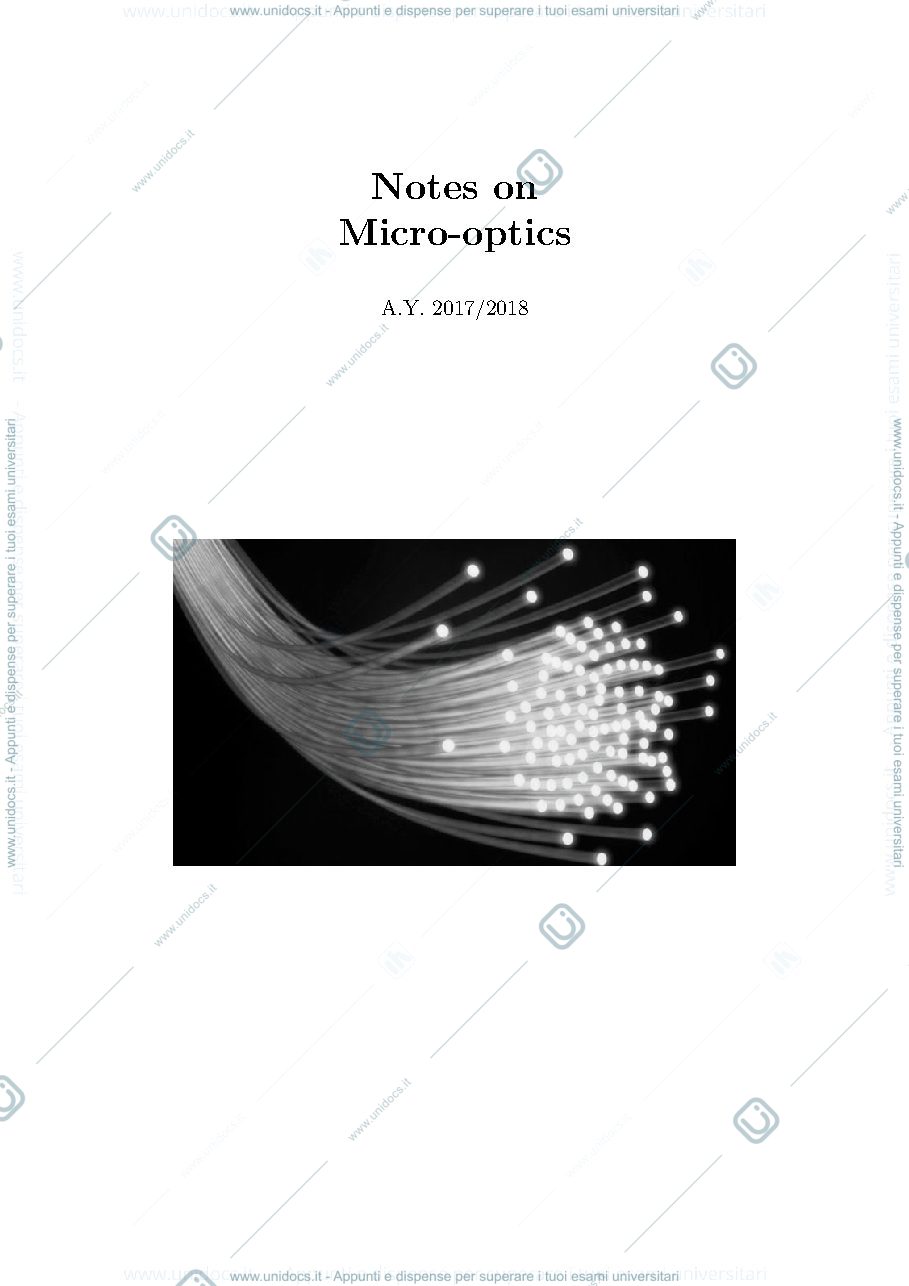 Anteprima pagina 1 — notes on micro-optics