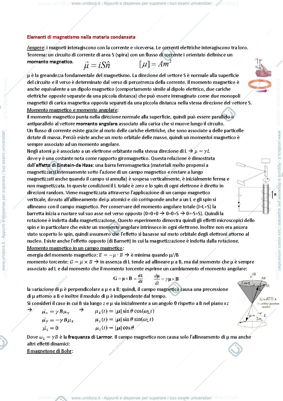 Anteprima pagina 1 — Fisica della materia condensata e radiazione