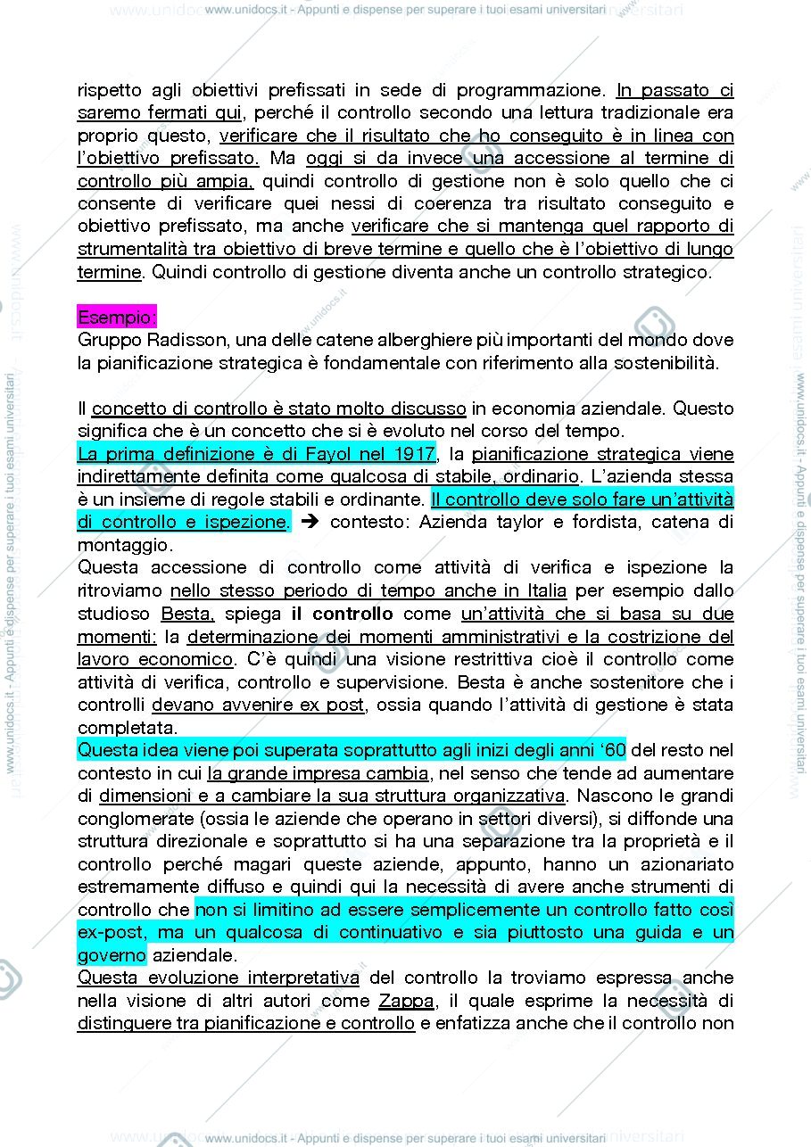 Anteprima pagina 3 — Il sistema di pianificazione, Programmazione e Controllo