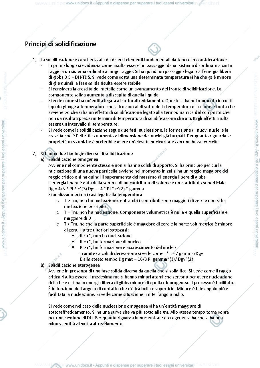 Anteprima pagina 1 — Tecnologie metallurgiche