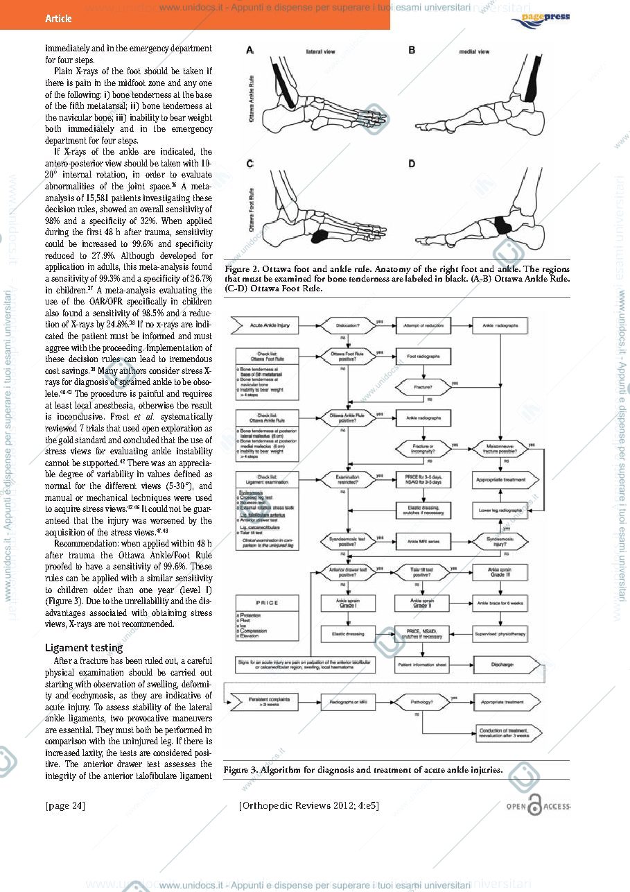 Anteprima pagina 3 — traduzione articolo sul trattamento conservativo della caviglia 1