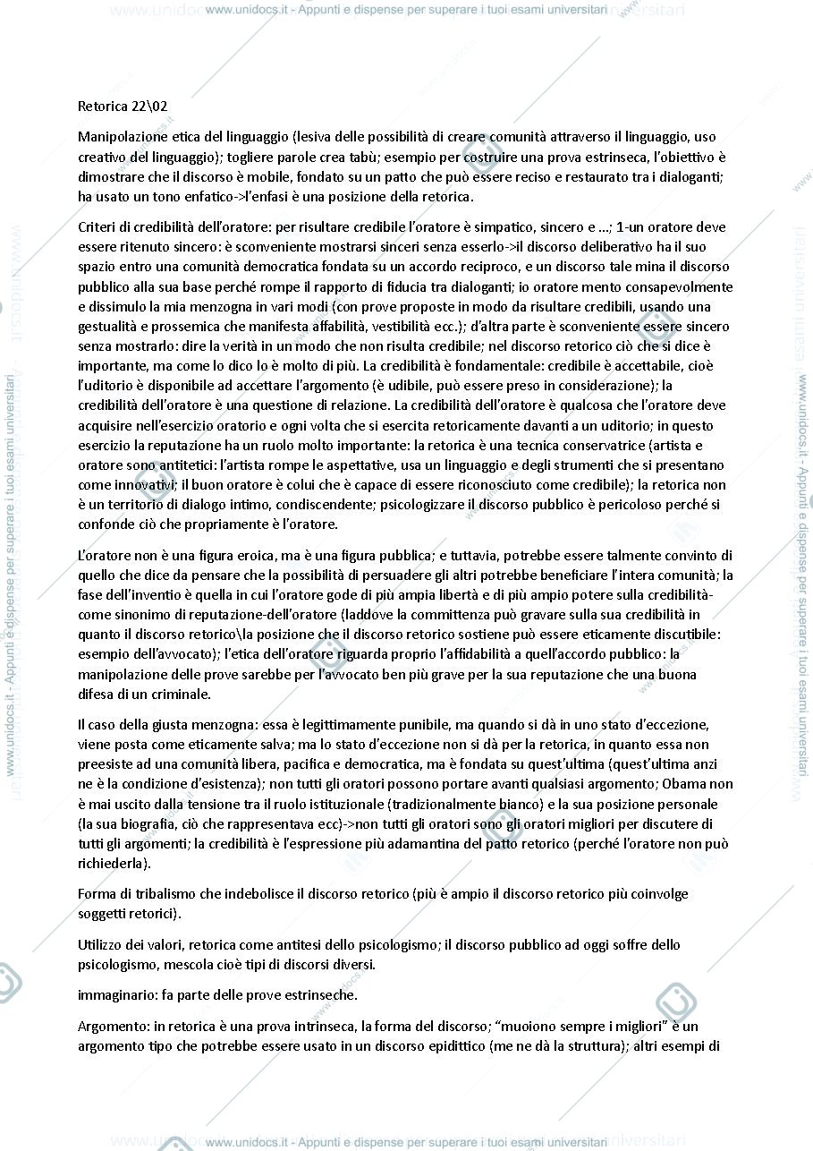 Anteprima pagina 1 — Retorica