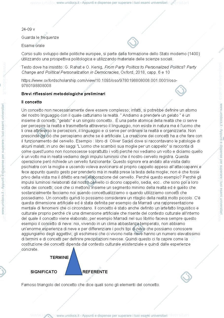 Anteprima pagina 1 — POLITICA COMPARATA-SOFIA VENTURA