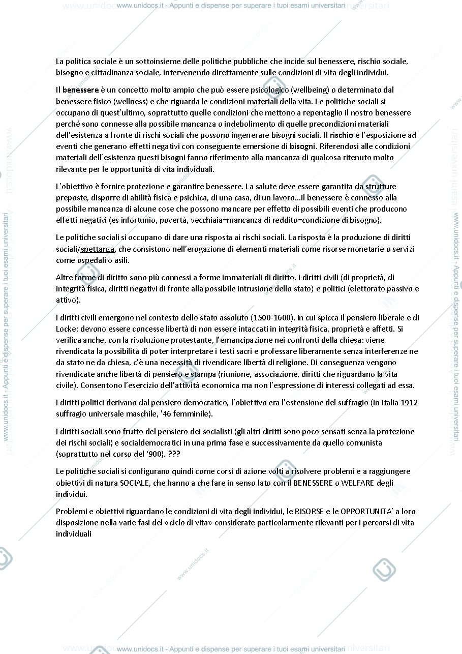 Anteprima pagina 3 — Politica sociale comparata 
