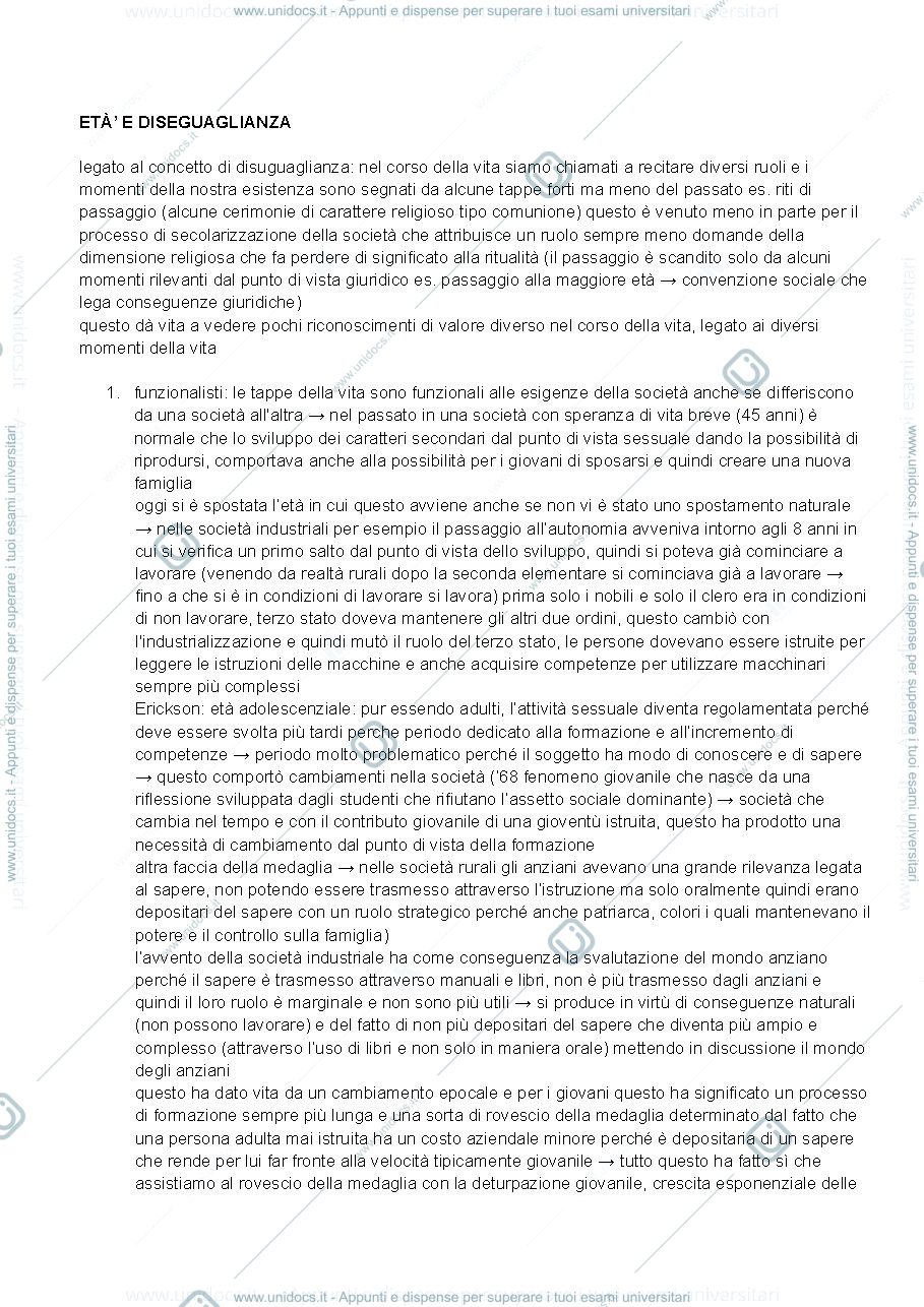 Anteprima pagina 1 — Appunti lezioni politica sociale 