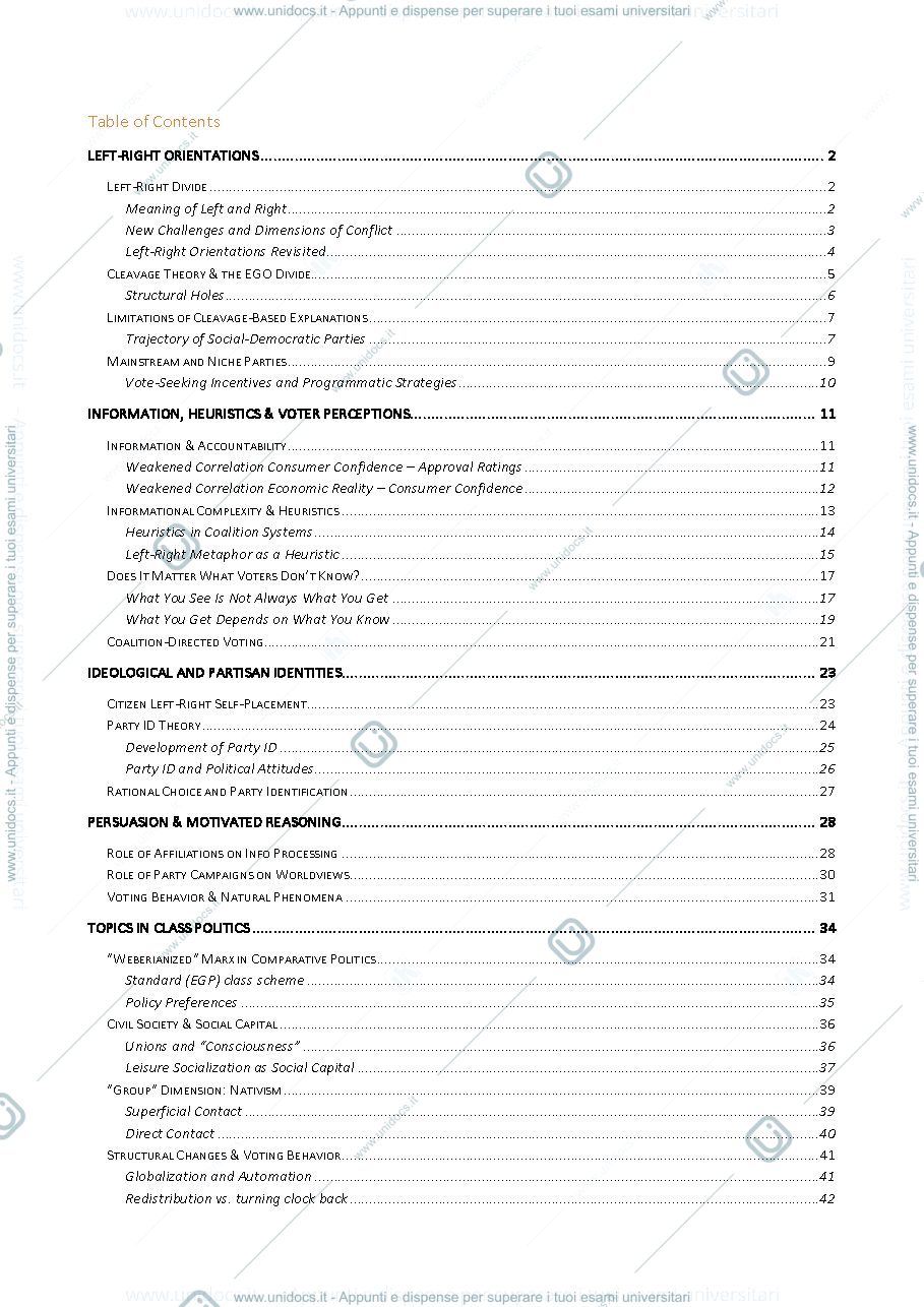 Anteprima pagina 2 — Summary Political Science 1 Module