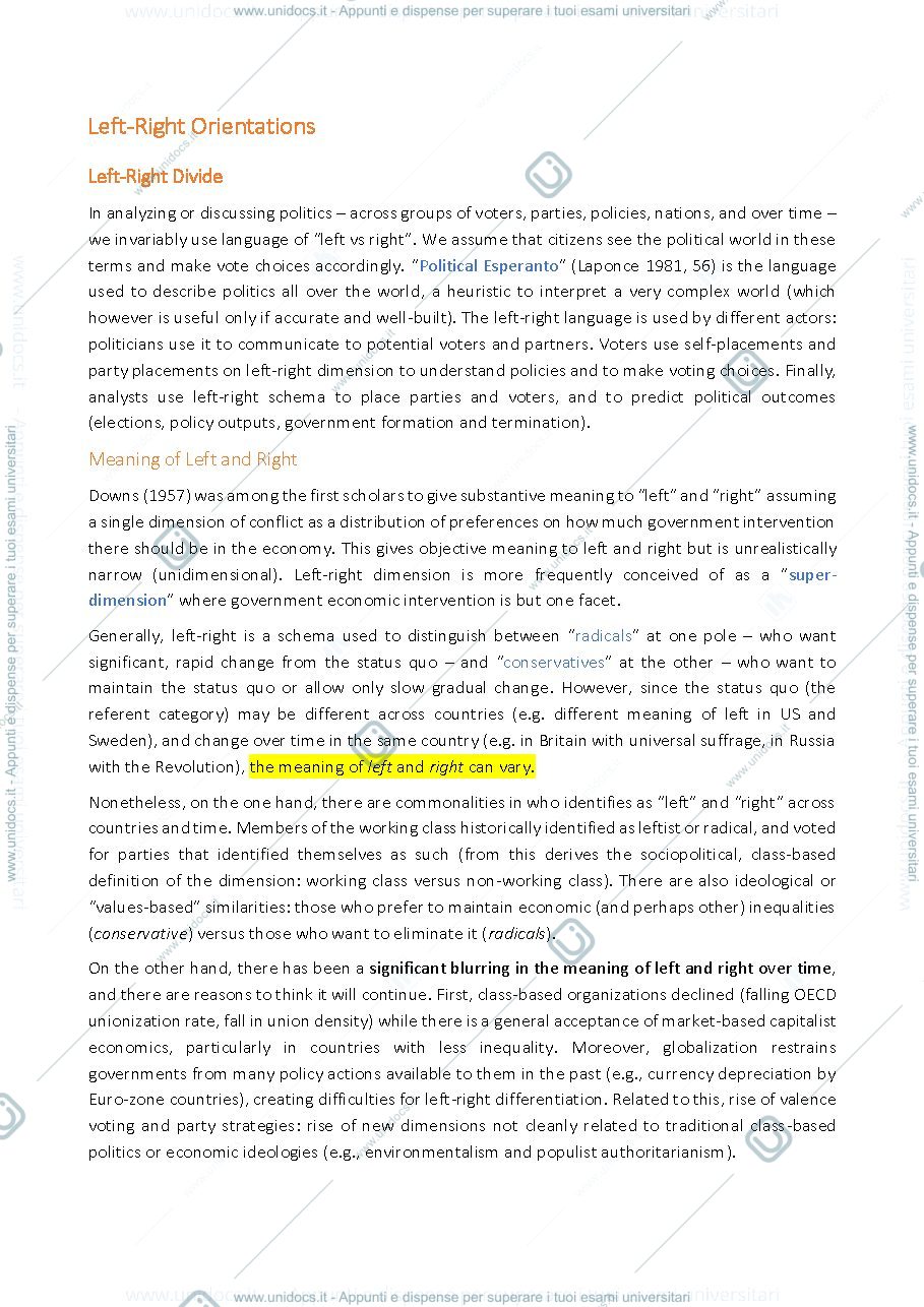 Anteprima pagina 4 — Summary Political Science 1 Module