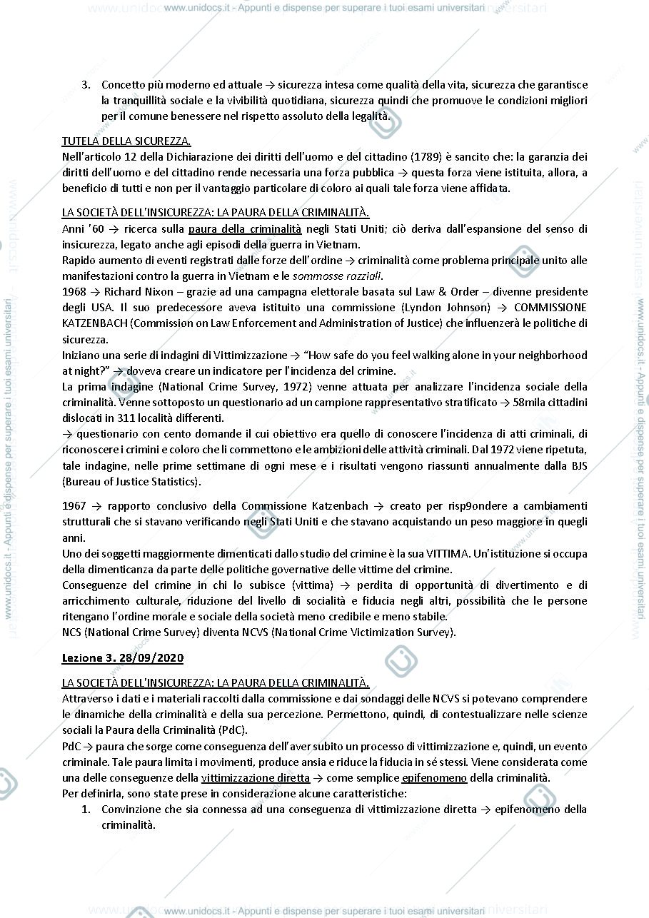 Anteprima pagina 2 — Appunti Politiche della Sicurezza - R. Sette