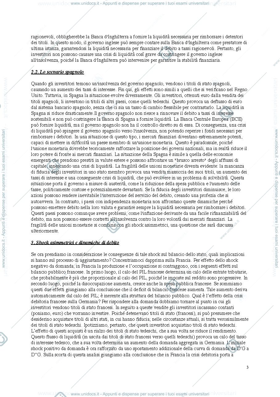 Anteprima pagina 3 — Economia dell'Unione monetaria 