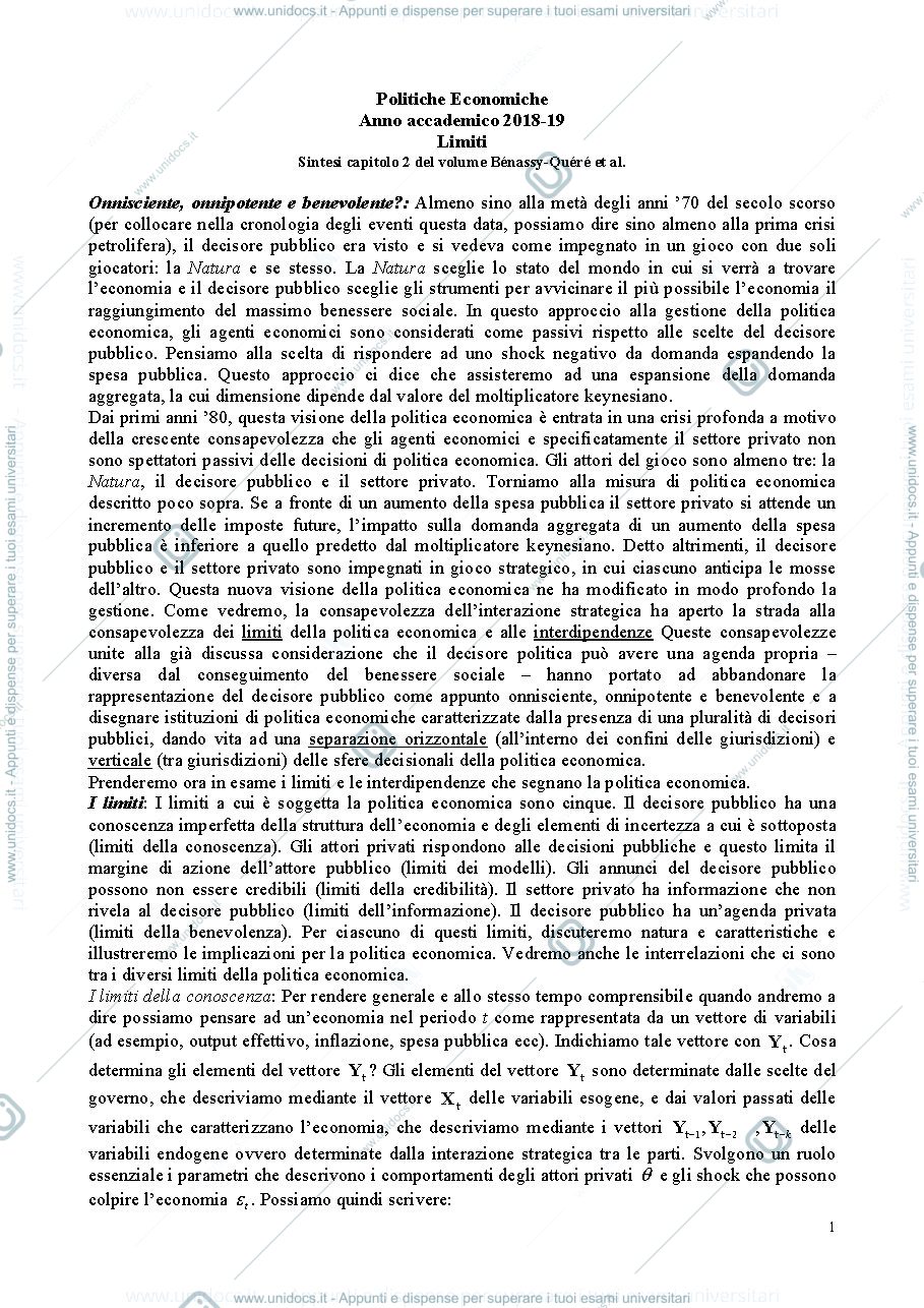 Anteprima pagina 1 — Limiti