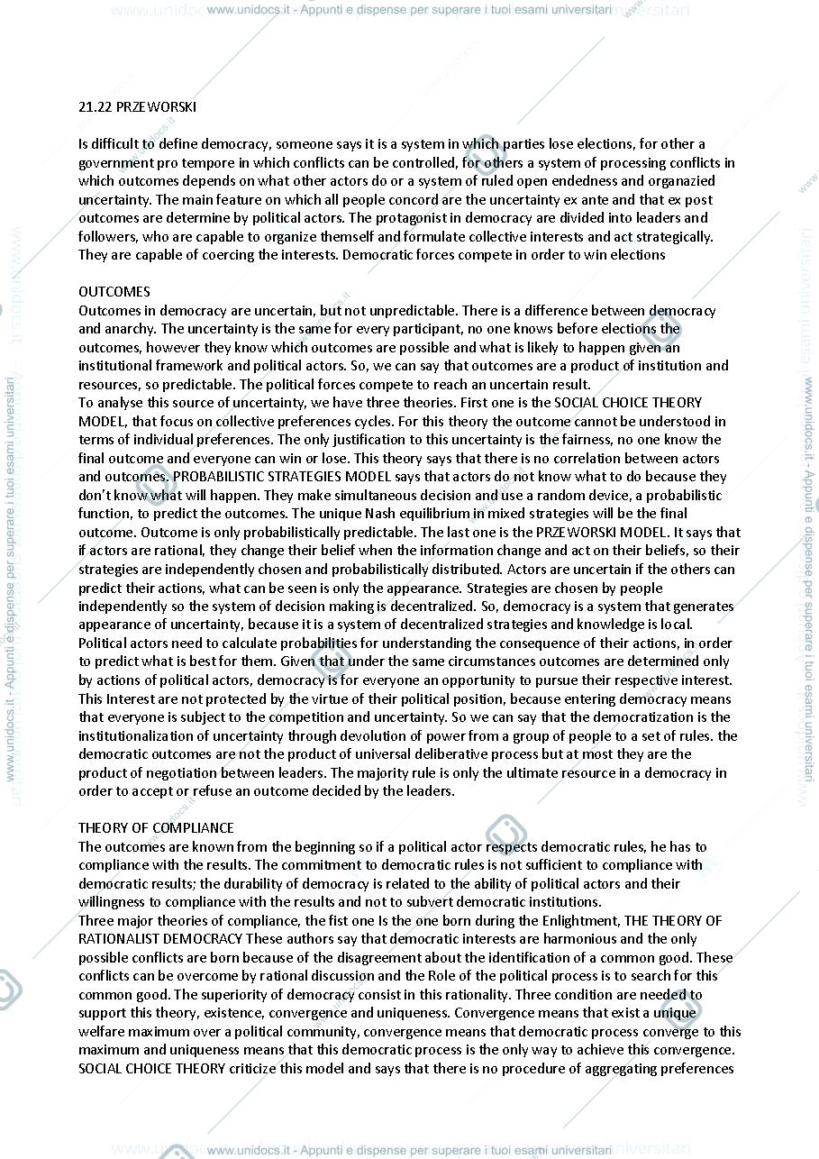 Anteprima pagina 3 — Positive Political Theory resume