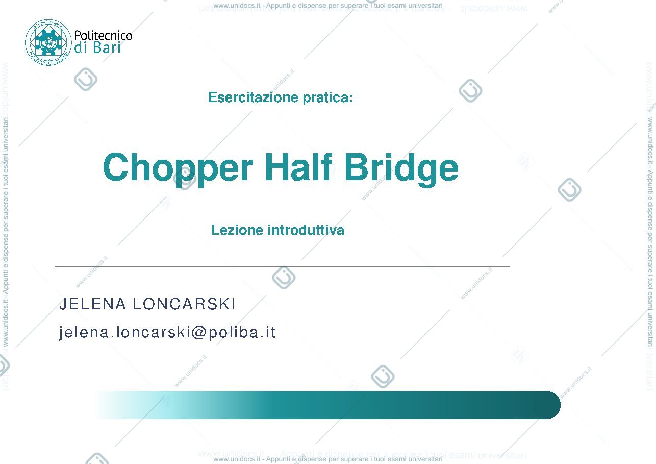 Anteprima pagina 1 — Chopper half bridge con death time