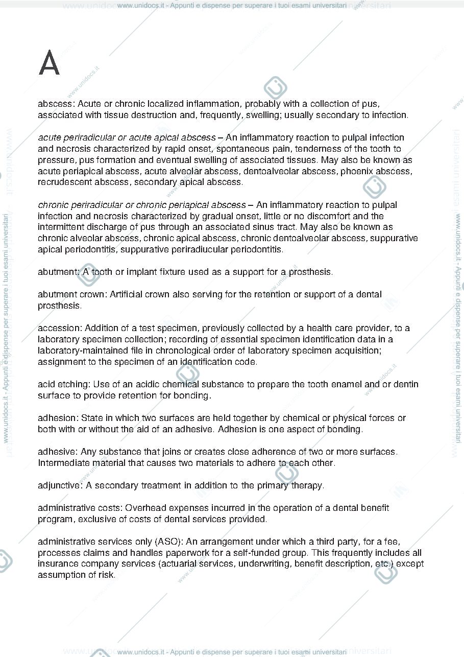 Anteprima pagina 2 — Dental glossary