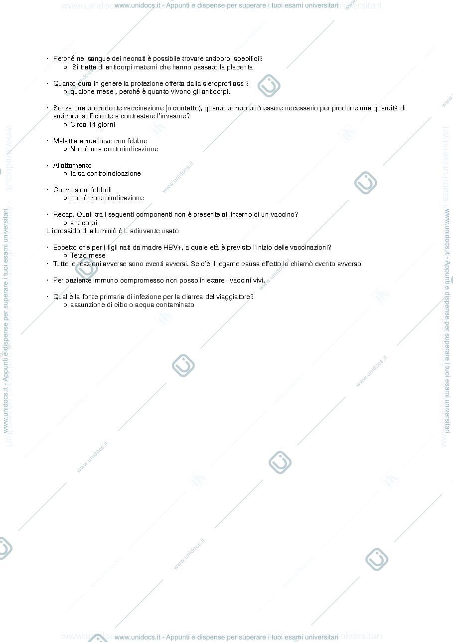 Anteprima pagina 1 — Domande di igiene
