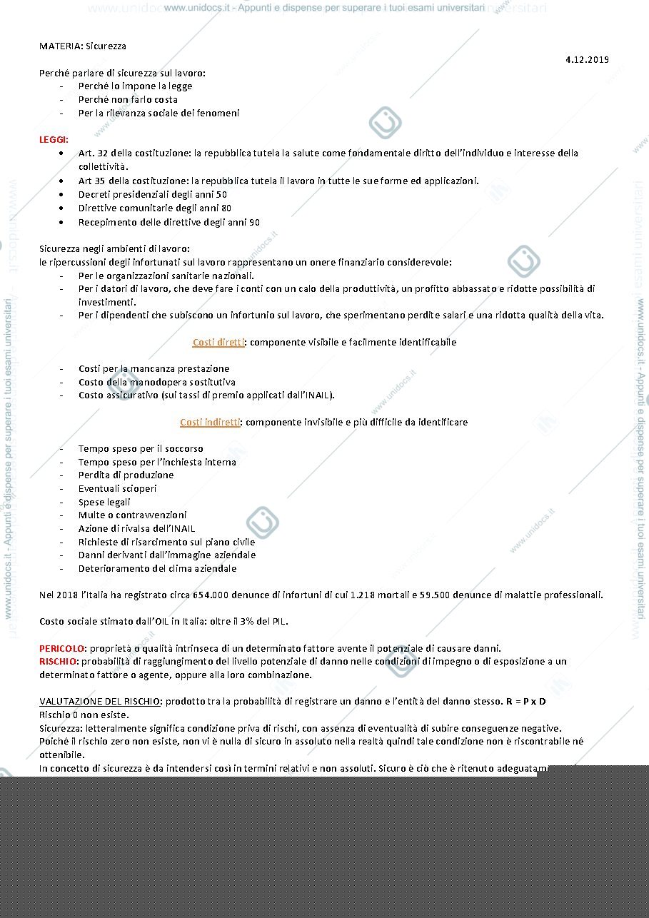 Anteprima pagina 1 — sicurezza 