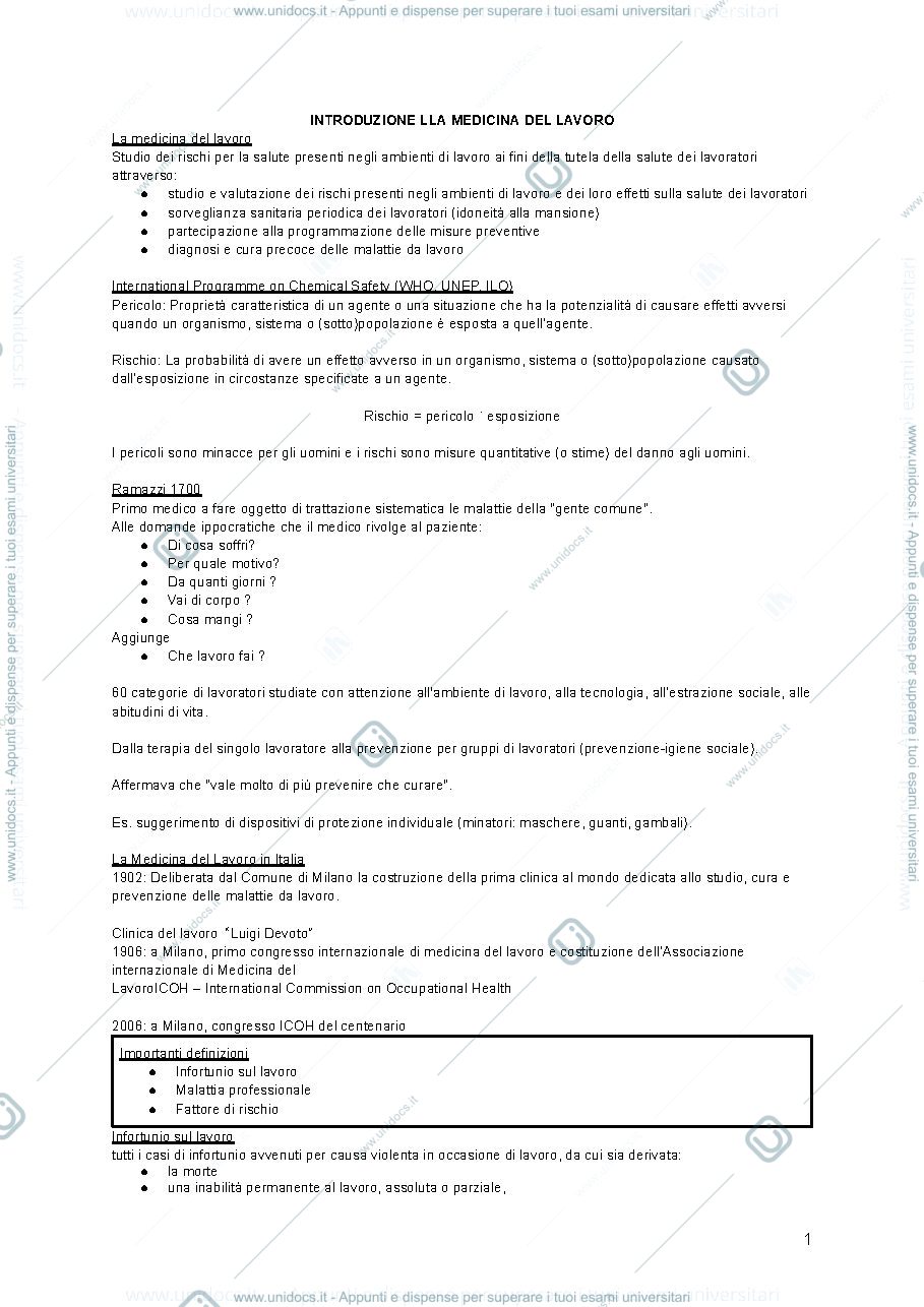 Anteprima pagina 1 — SICUREZZA SUL LAVORO 