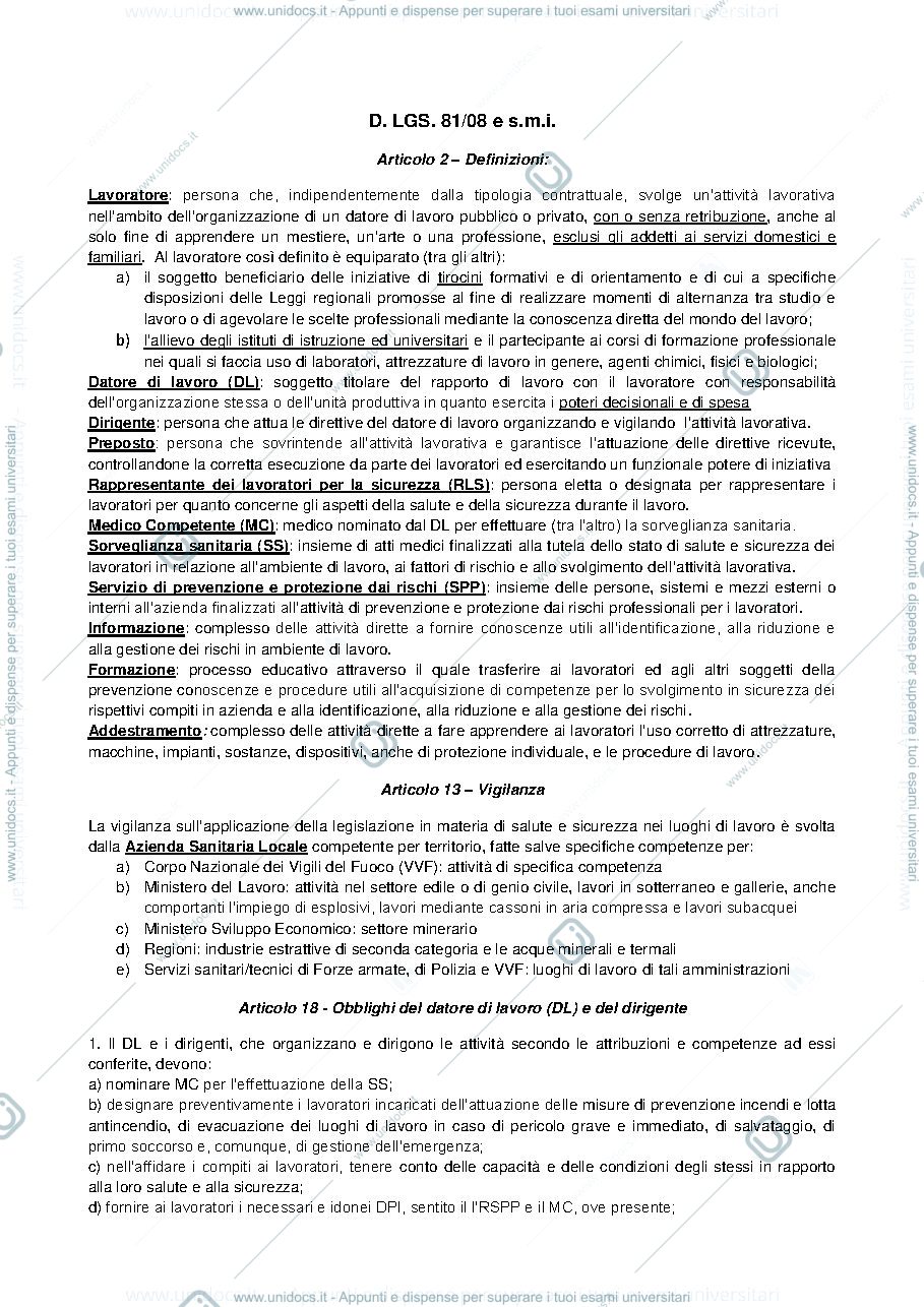 Anteprima pagina 1 — articoli sicurezza