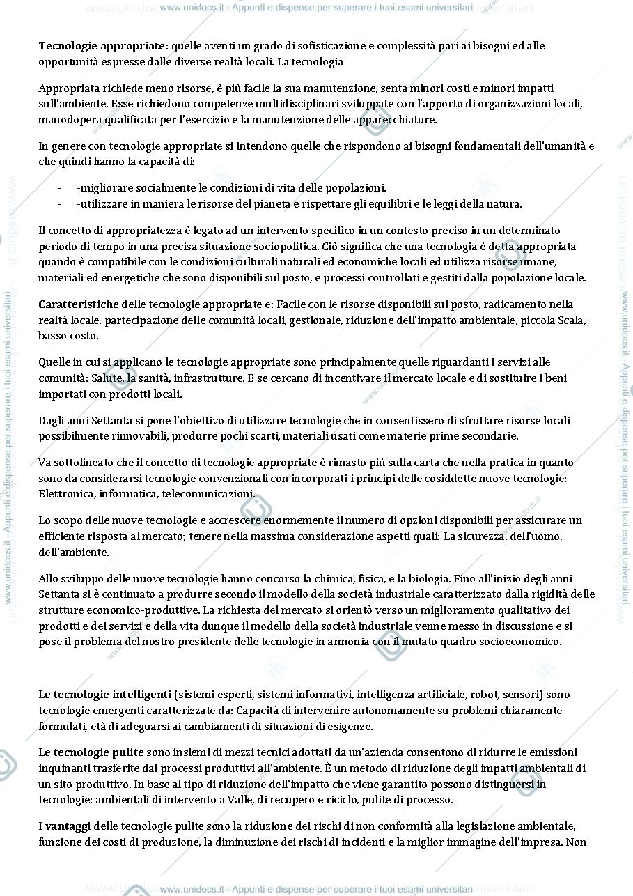 Anteprima pagina 2 — TECNOLOGIA DEI CICLI PRODUTTIVI
