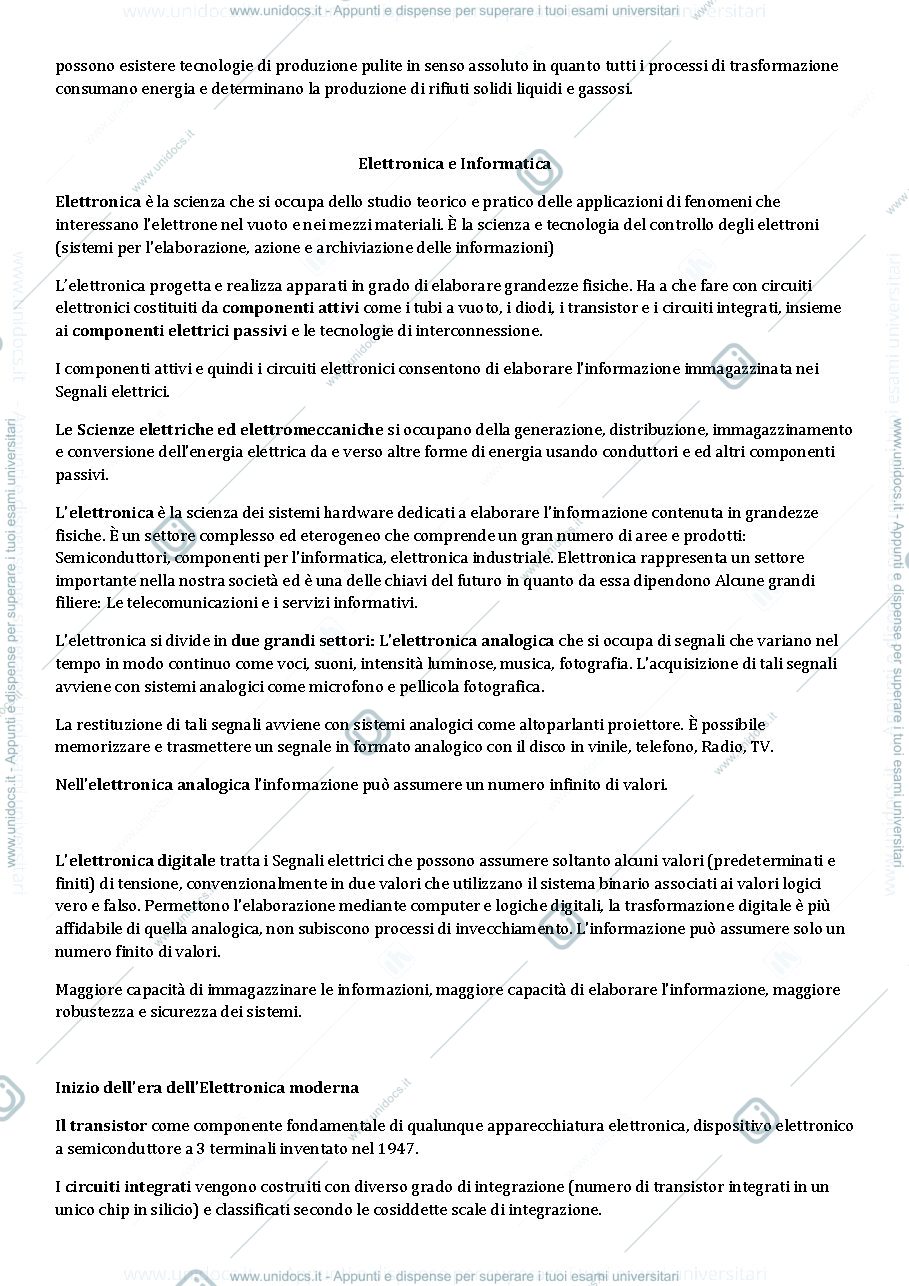 Anteprima pagina 3 — TECNOLOGIA DEI CICLI PRODUTTIVI