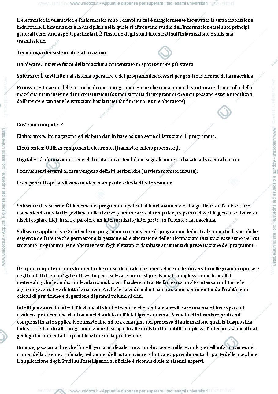 Anteprima pagina 5 — TECNOLOGIA DEI CICLI PRODUTTIVI