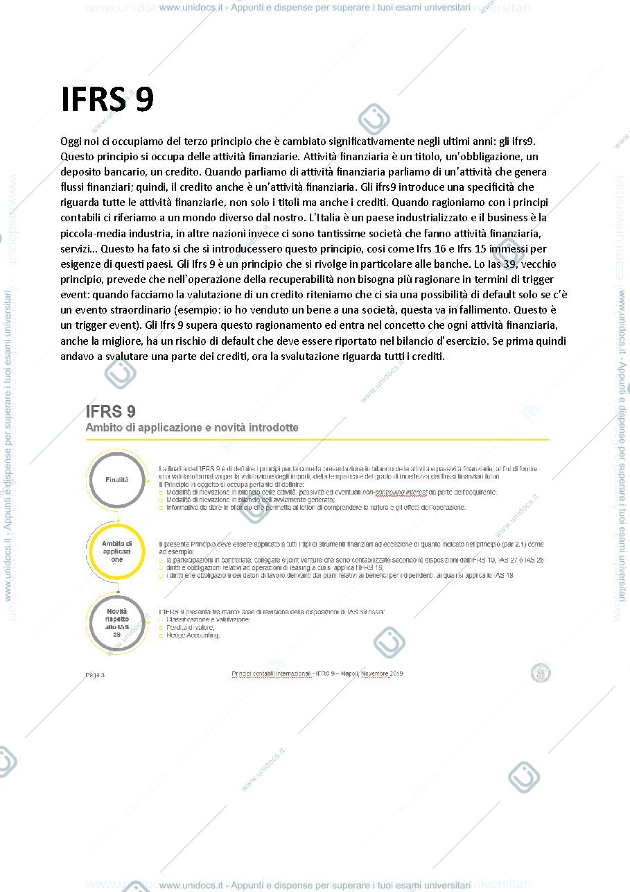Anteprima pagina 1 — IFRS 9 
