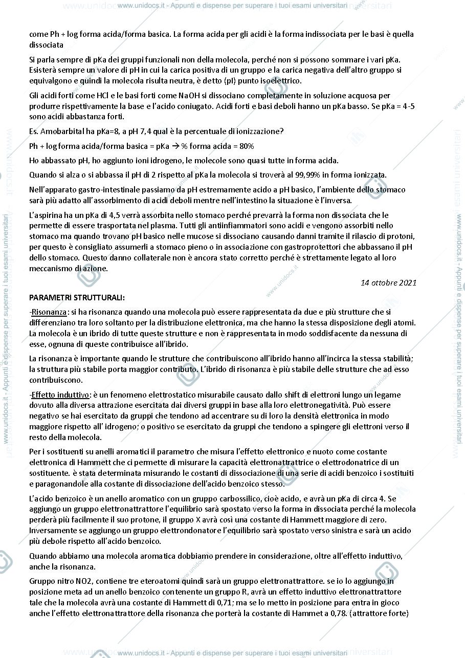 Anteprima pagina 3 — Principi di Chimica Farmaceutica
