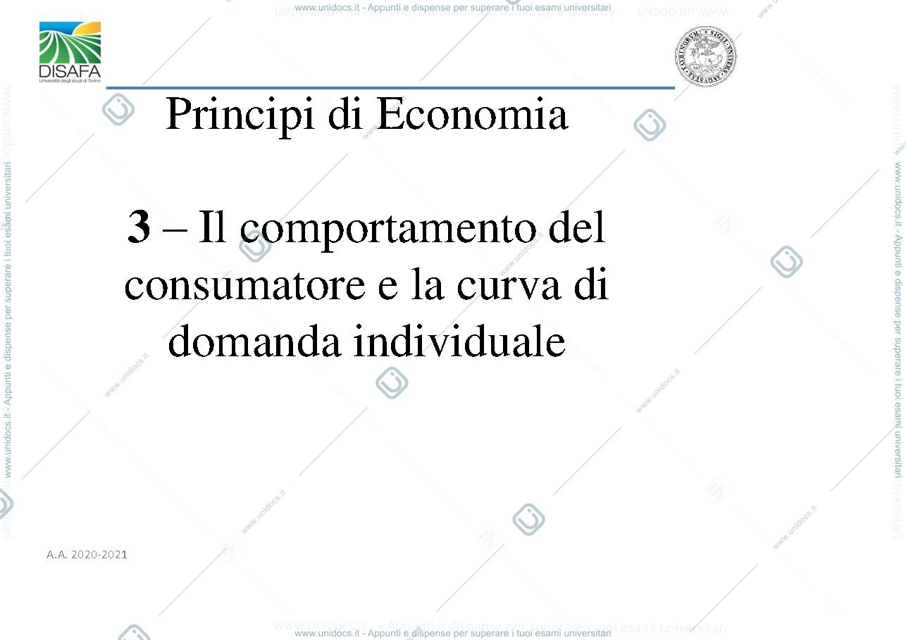 Anteprima pagina 1 — Principi di economia
