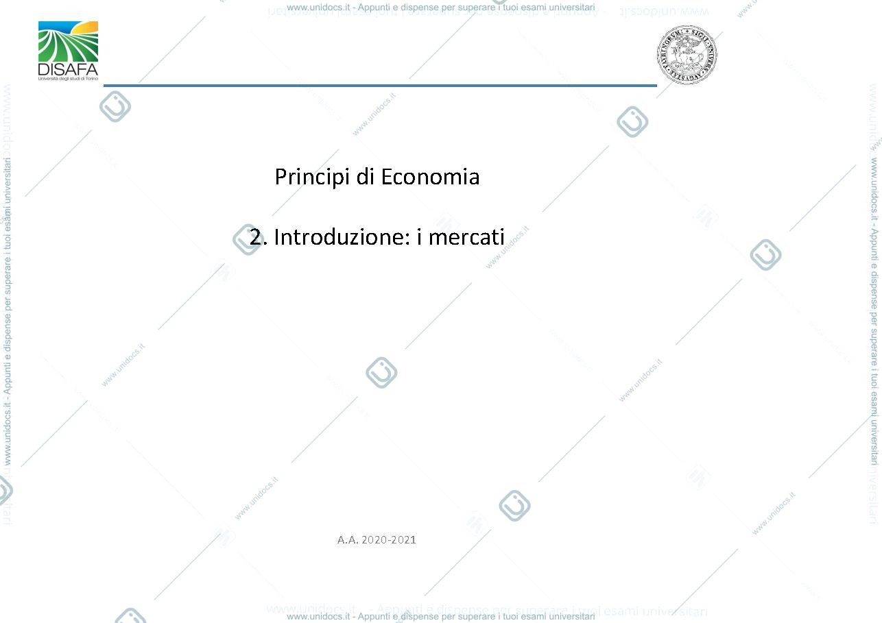 Anteprima pagina 1 — Principi di economia 