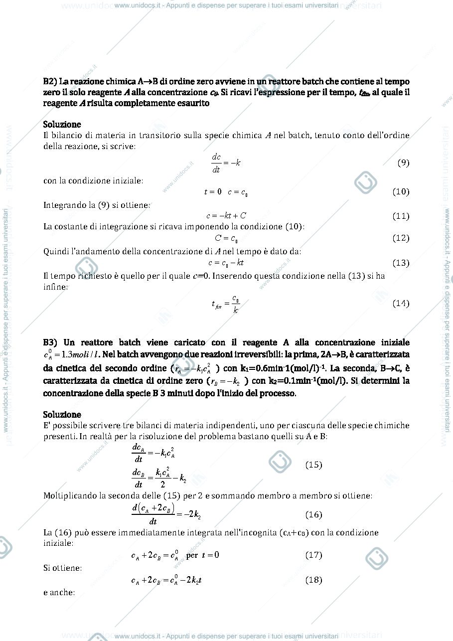 Anteprima pagina 2 — reattori ideali