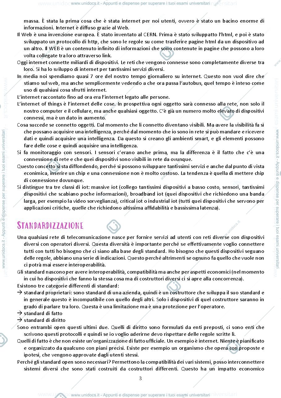 Anteprima pagina 3 — appunti presi a lezione