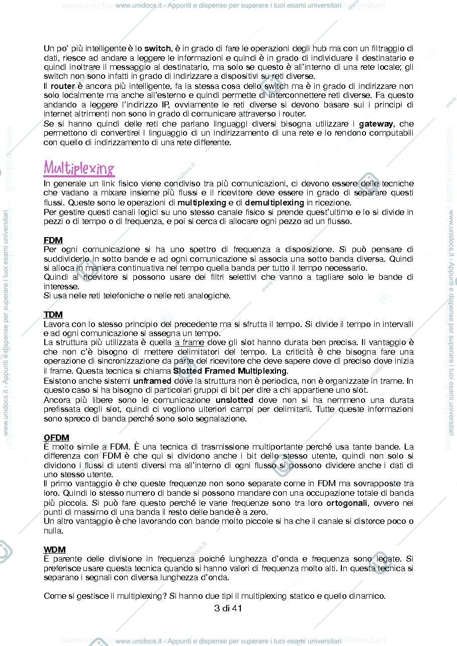 Anteprima pagina 3 — riassunto degli argomenti fondamentali del corso 