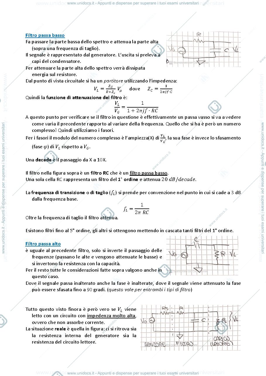 Anteprima pagina 2 — riassunto della parte teorica 