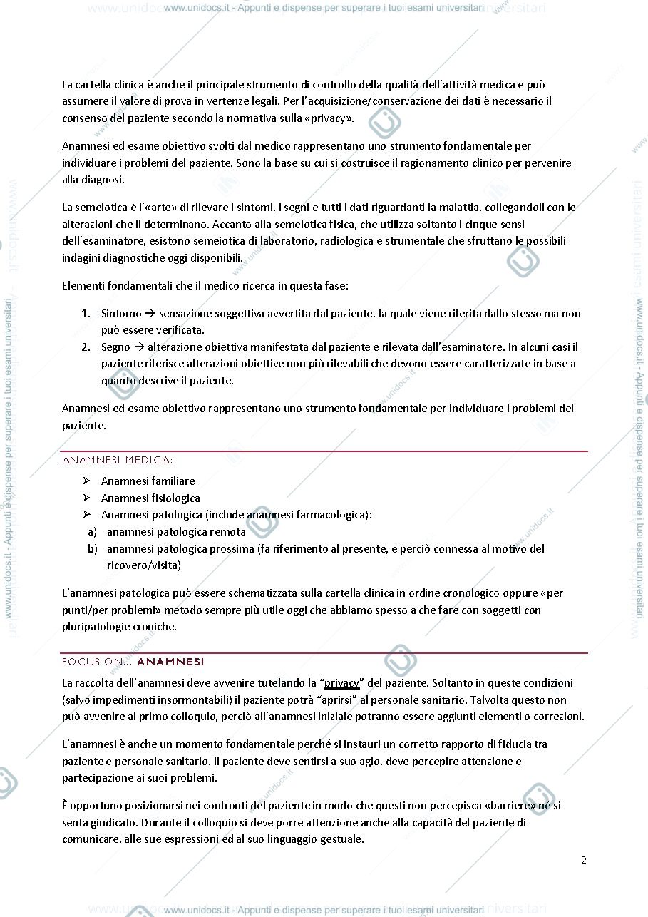 Anteprima pagina 2 — PRINCIPI DI SEMEIOTICA MEDICA