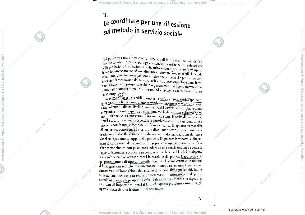 Anteprima pagina 1 — Fargion - il metodo del servizio sociale