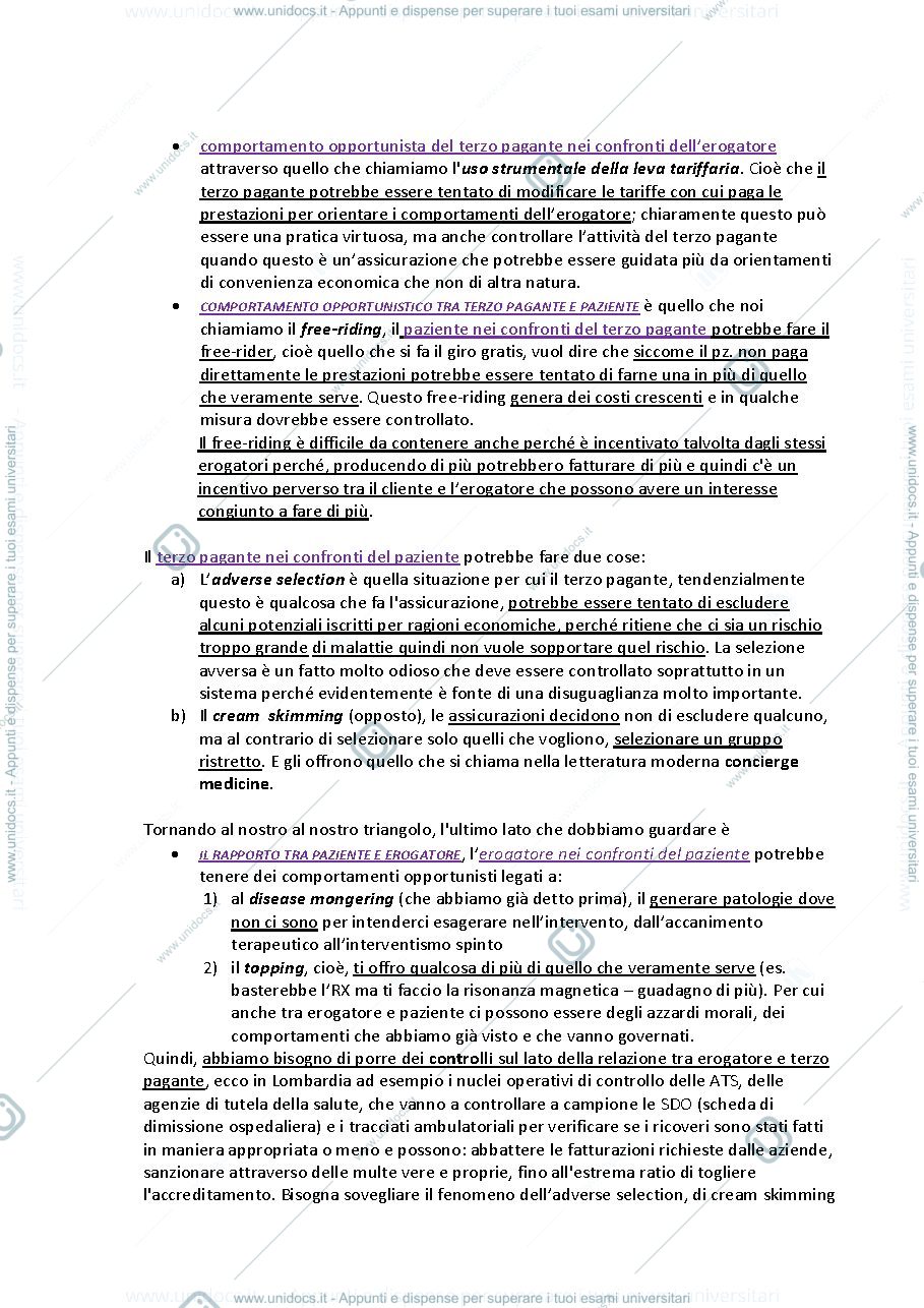 Anteprima pagina 3 — Appunti Economia - Lega - primo anno scienze delle professioni sanitarie