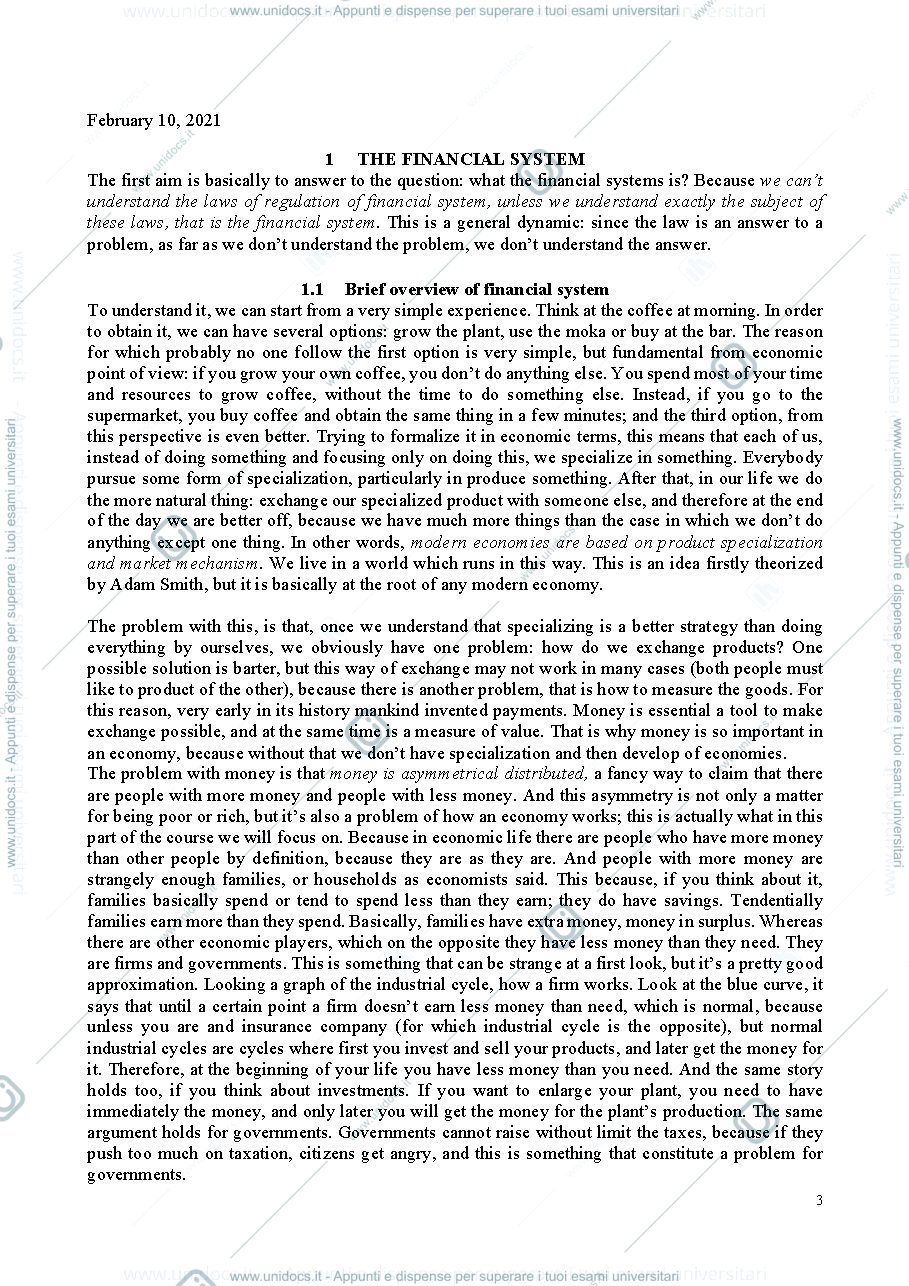 Anteprima pagina 3 — Dispensa Principles of financial regulation