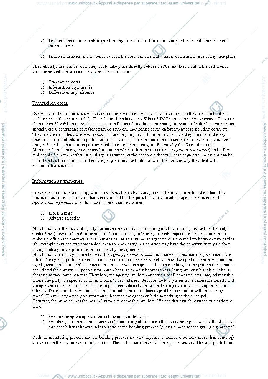 Anteprima pagina 2 — The main features of financial system