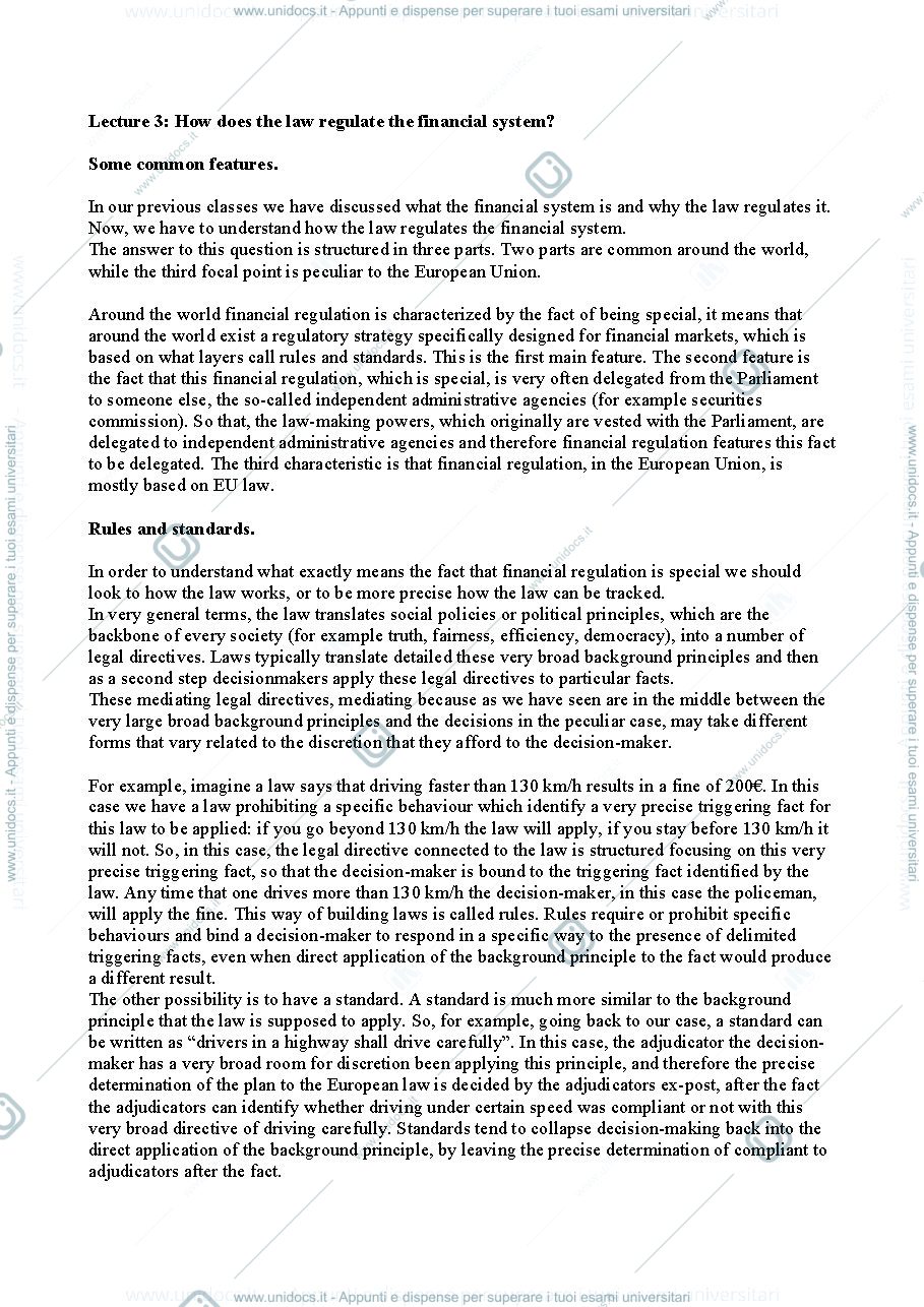 Anteprima pagina 1 — How does the law regulate the financial system?