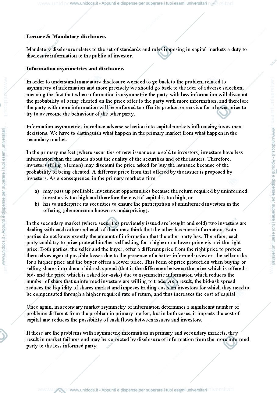 Anteprima pagina 1 — Mandatory disclosure