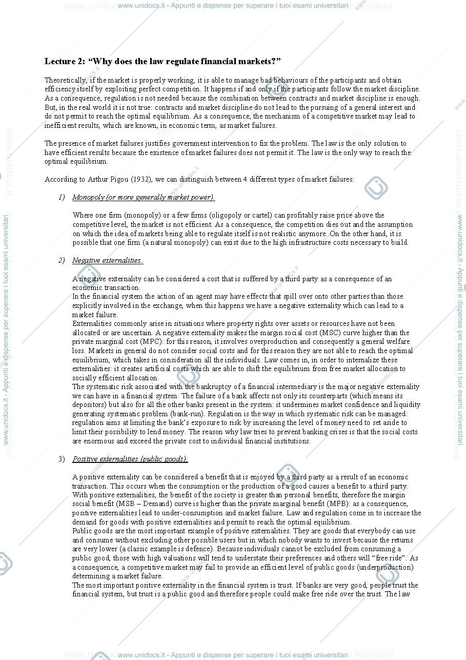Anteprima pagina 1 — Why does the law regulate financial markets?