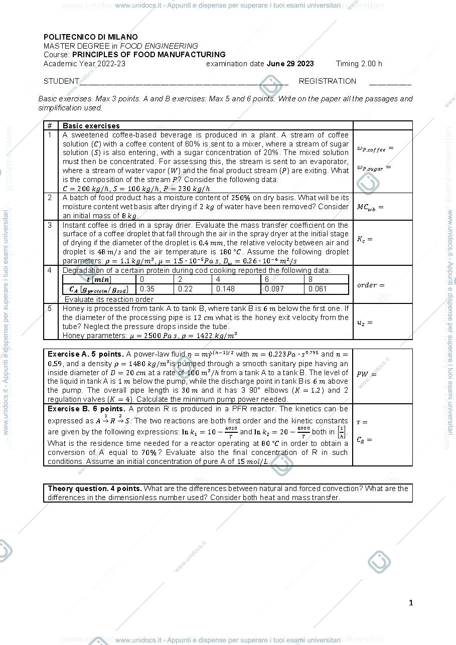 Anteprima pagina 1 — Exam priciple 