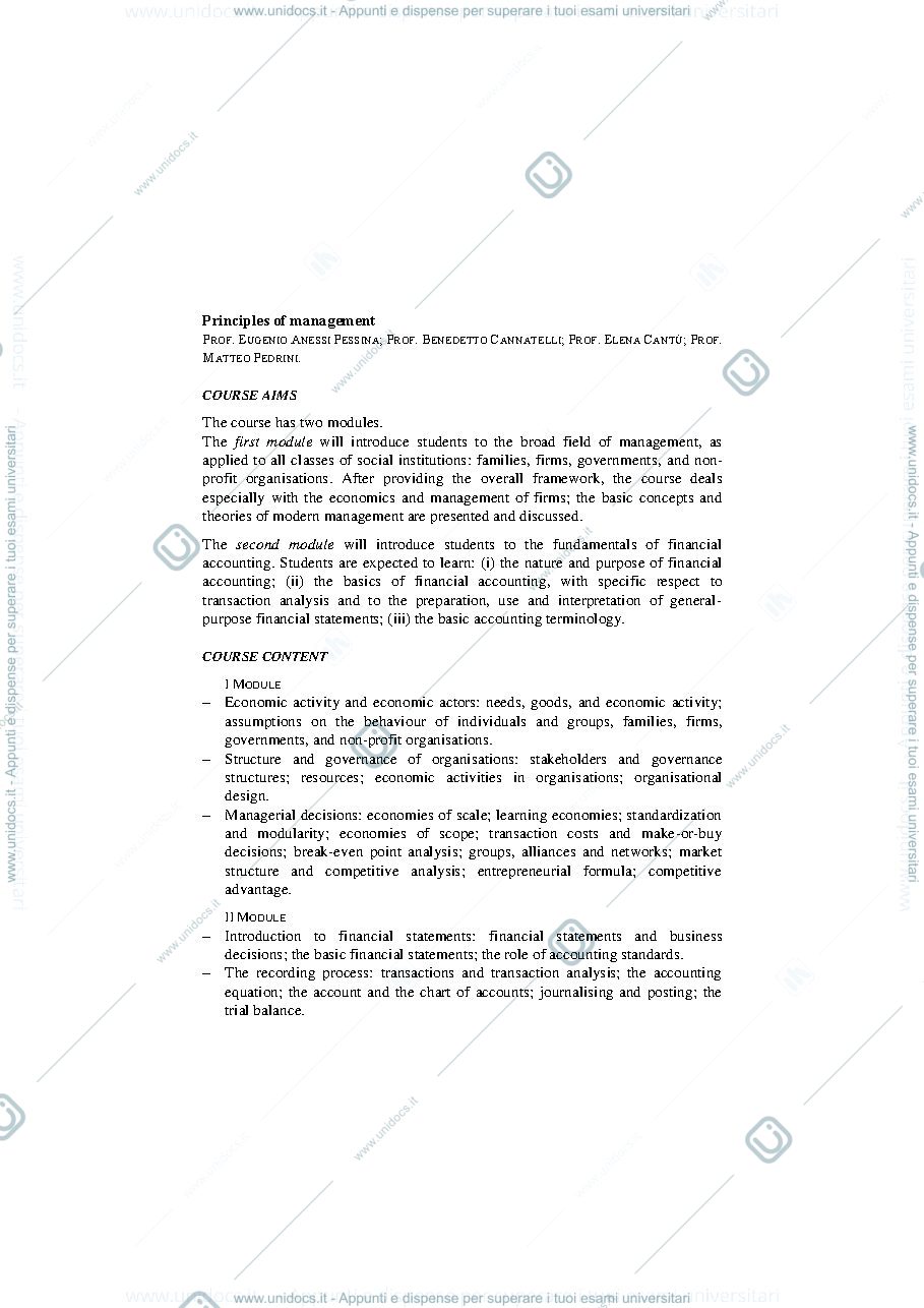 Anteprima pagina 1 — PRINCIPLES OF MANAGEMENT