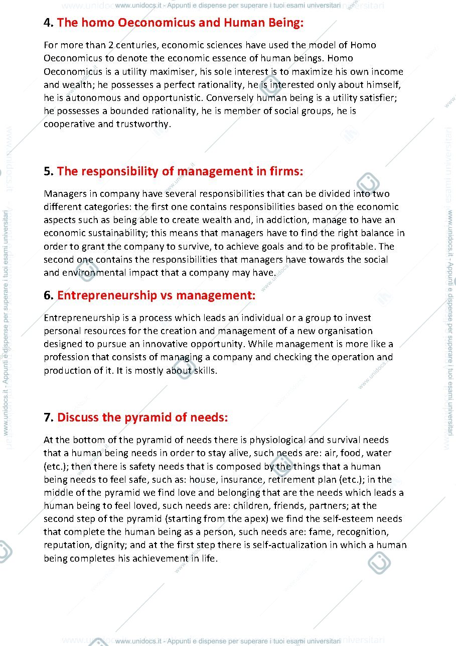 Anteprima pagina 2 — Questions Principles Of Management - Matteo Pedrini Unicatt